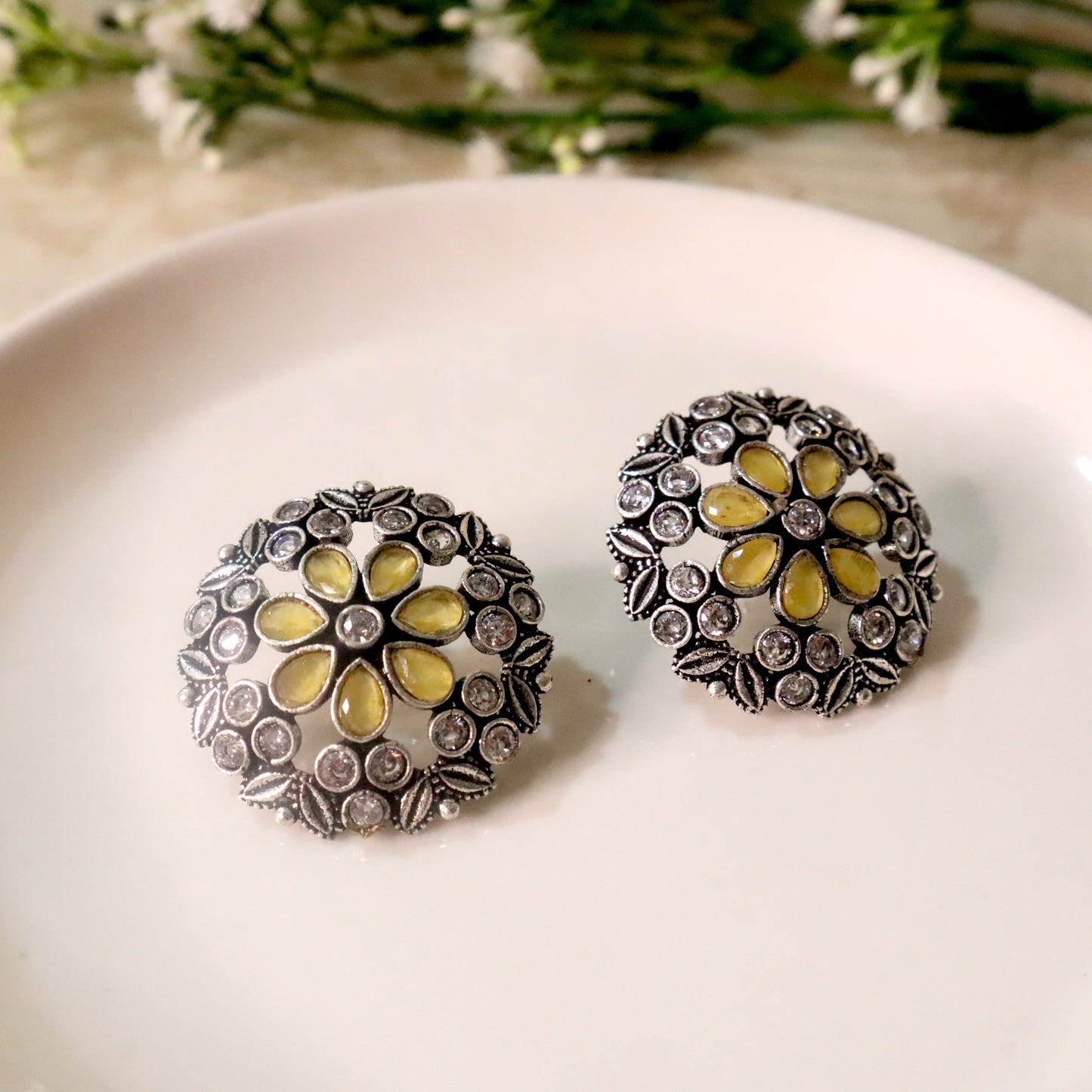 Noori Studs- Yellow