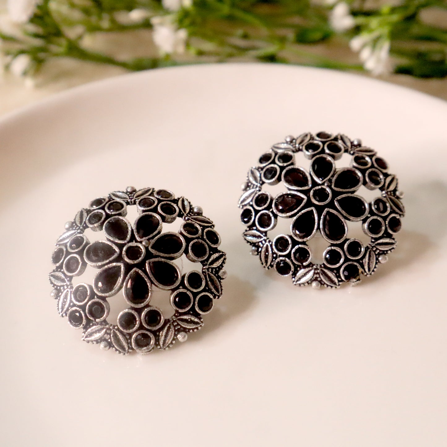 Noori Studs- Black