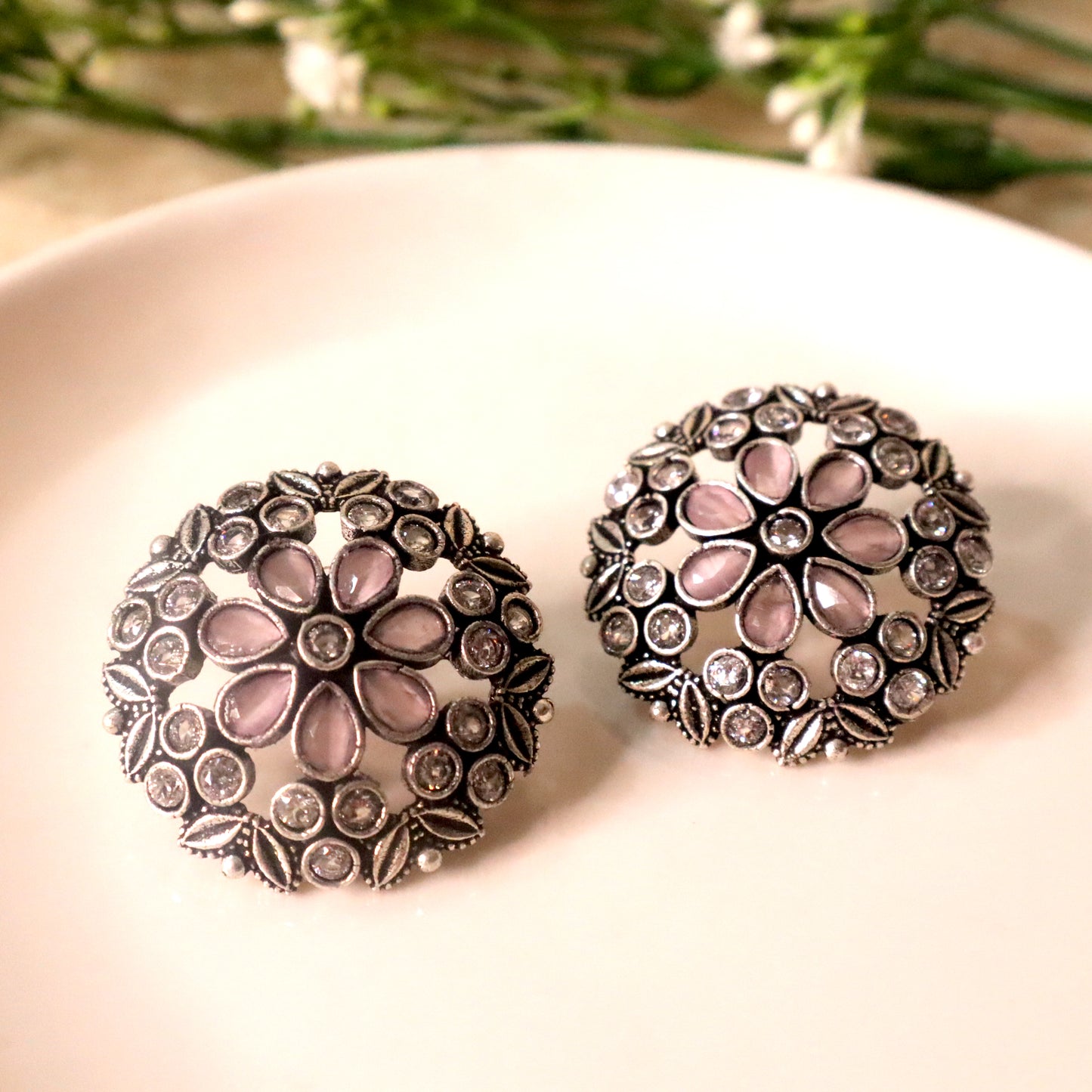 Noori Studs- Blush