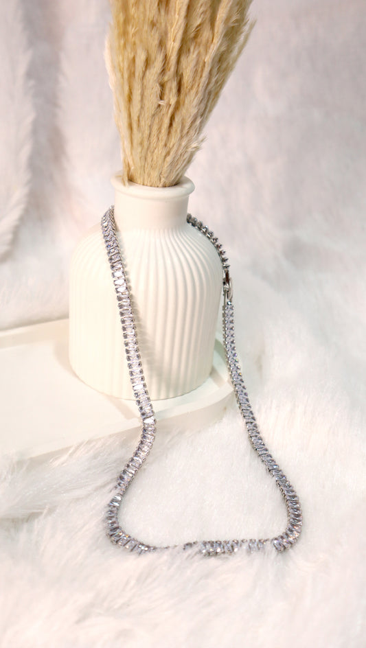 Tennis Necklace Baguette